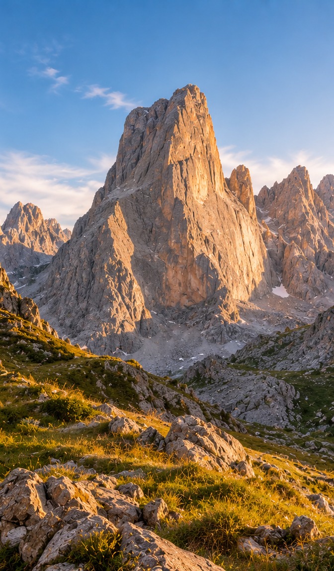 El Naranjo de Bulnes (Picu Urriellu) en los Picos de Europa