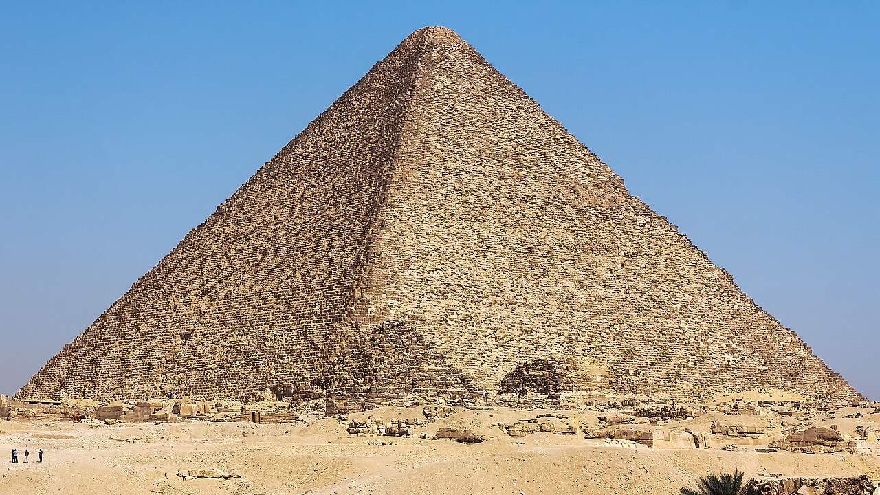 La Gran Pirámide de Guiza (pirámide de Keops) en Egipto